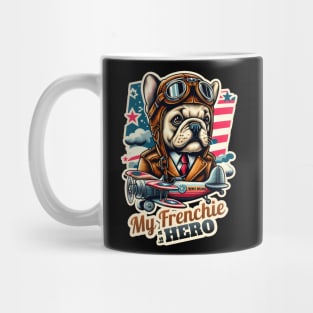 Pilot French bulldog Mug